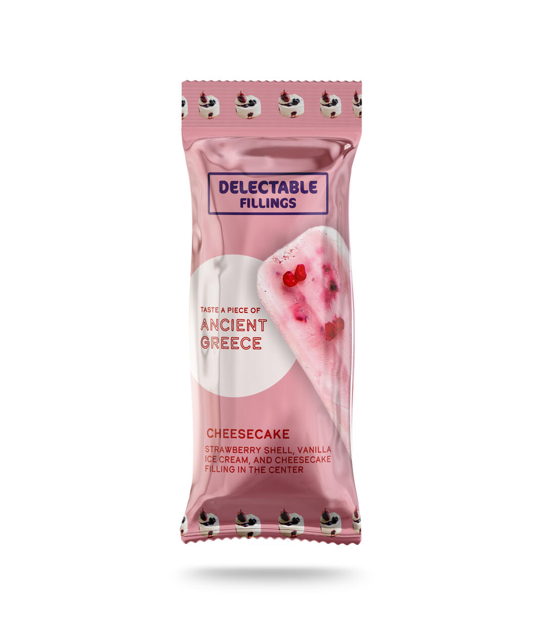 Delectable Fillings - Cheescake Ice Cream Packaging