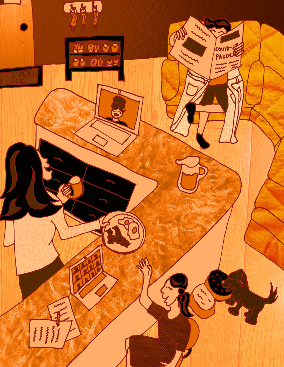 Life Goes On - Textured Illustration